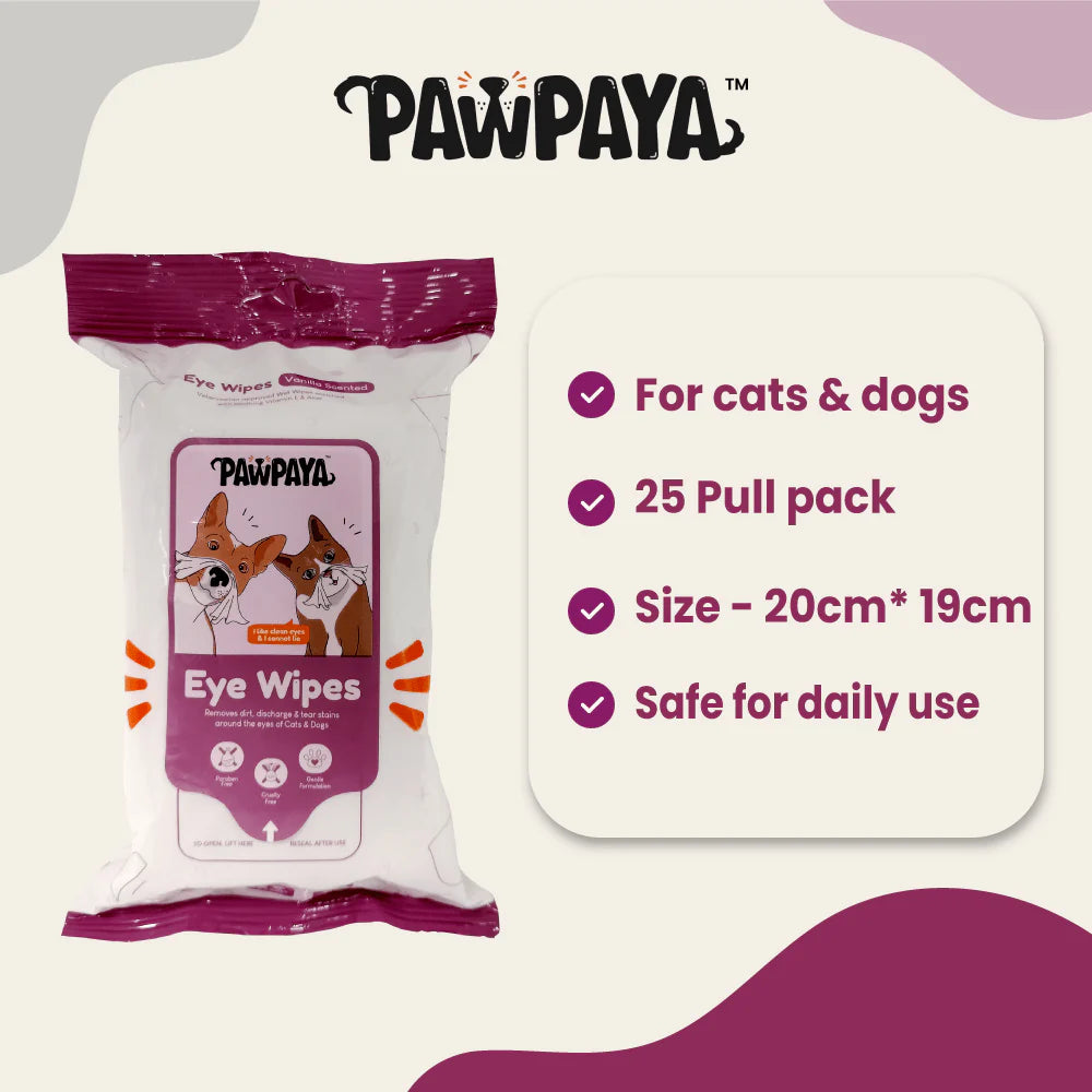 Pawpaya-Eye Wipes 25 Wipes