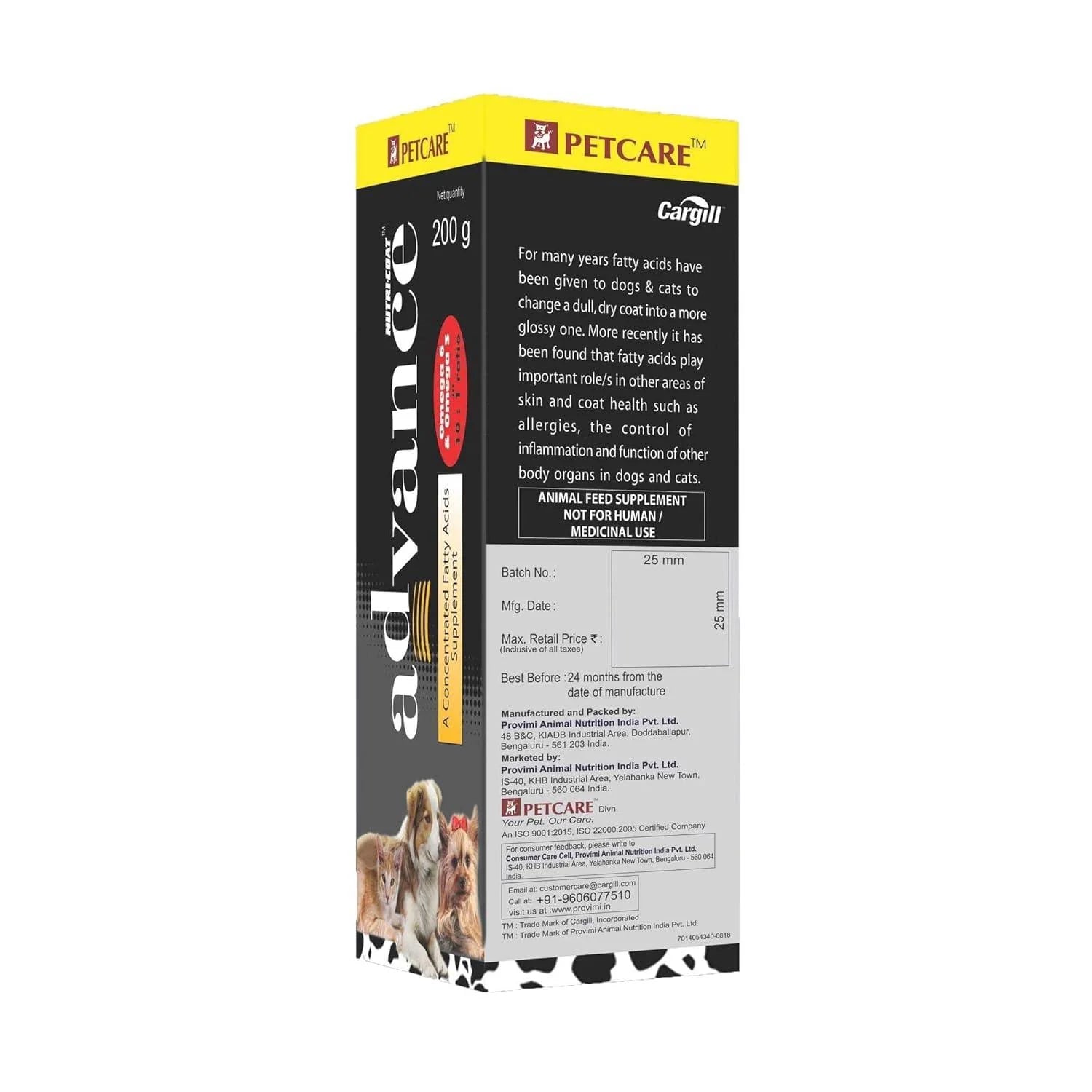 PetCare - Nutri Coat Advance Contains Omega6 and Omega3 Fatty Acids