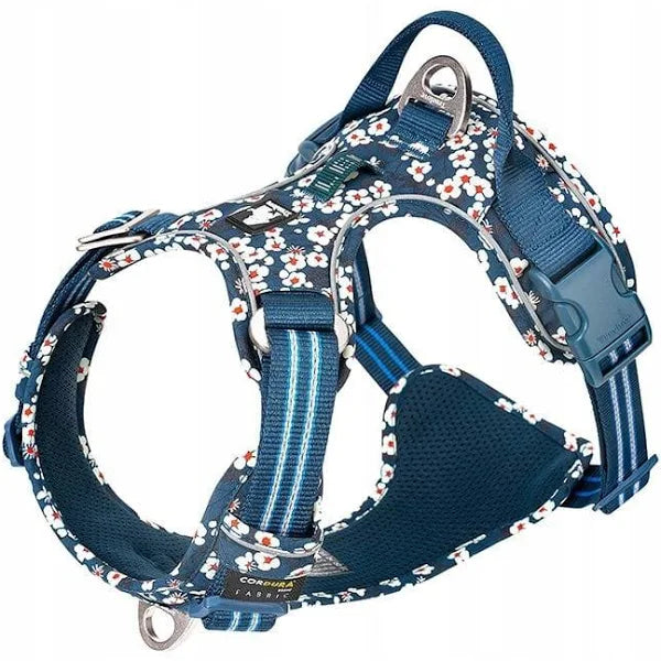 True Love - Floral No Pull Pet  Harness Cordura Fabric For Dogs