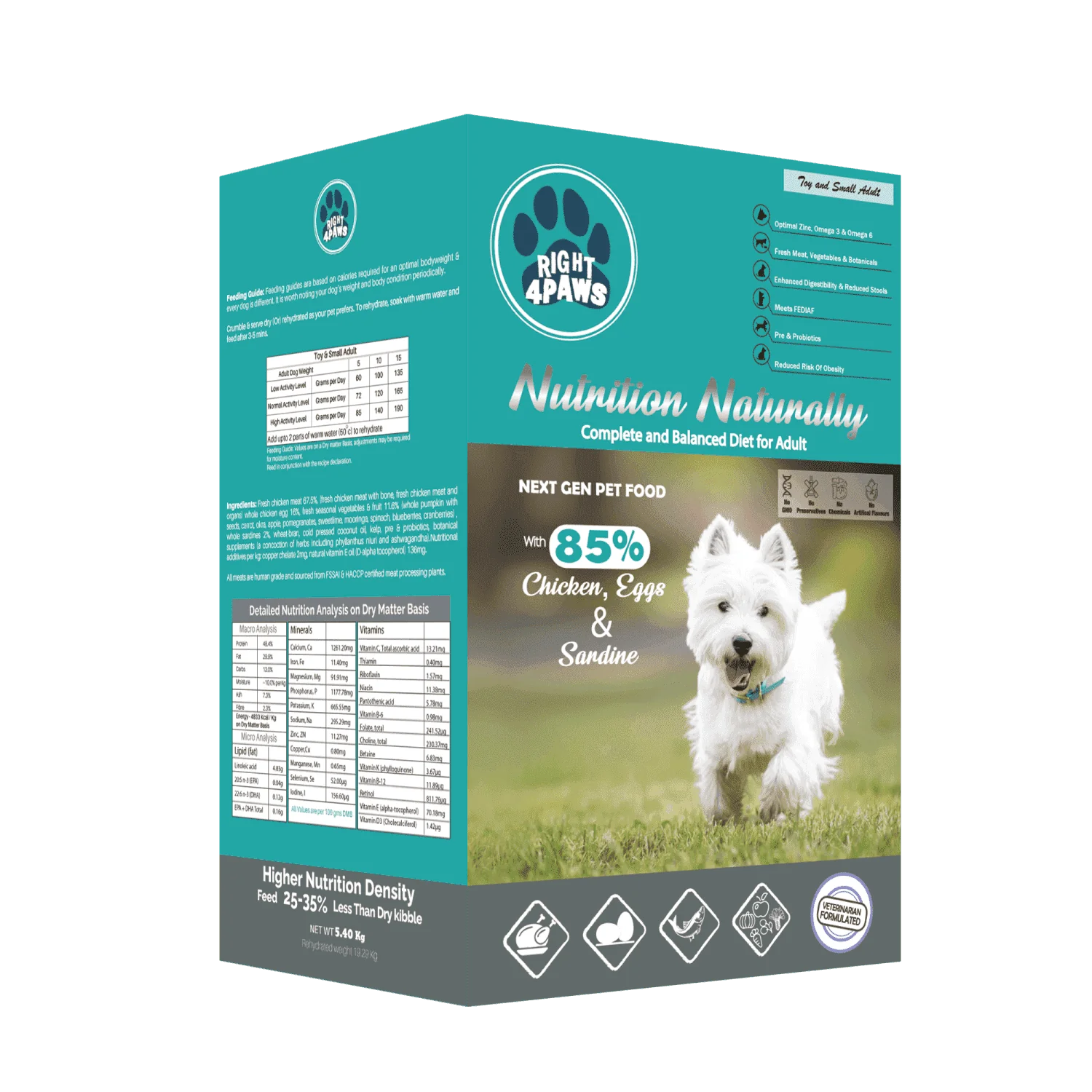 Right4paws - Toy & Small Breed Diet for Adult Dogs