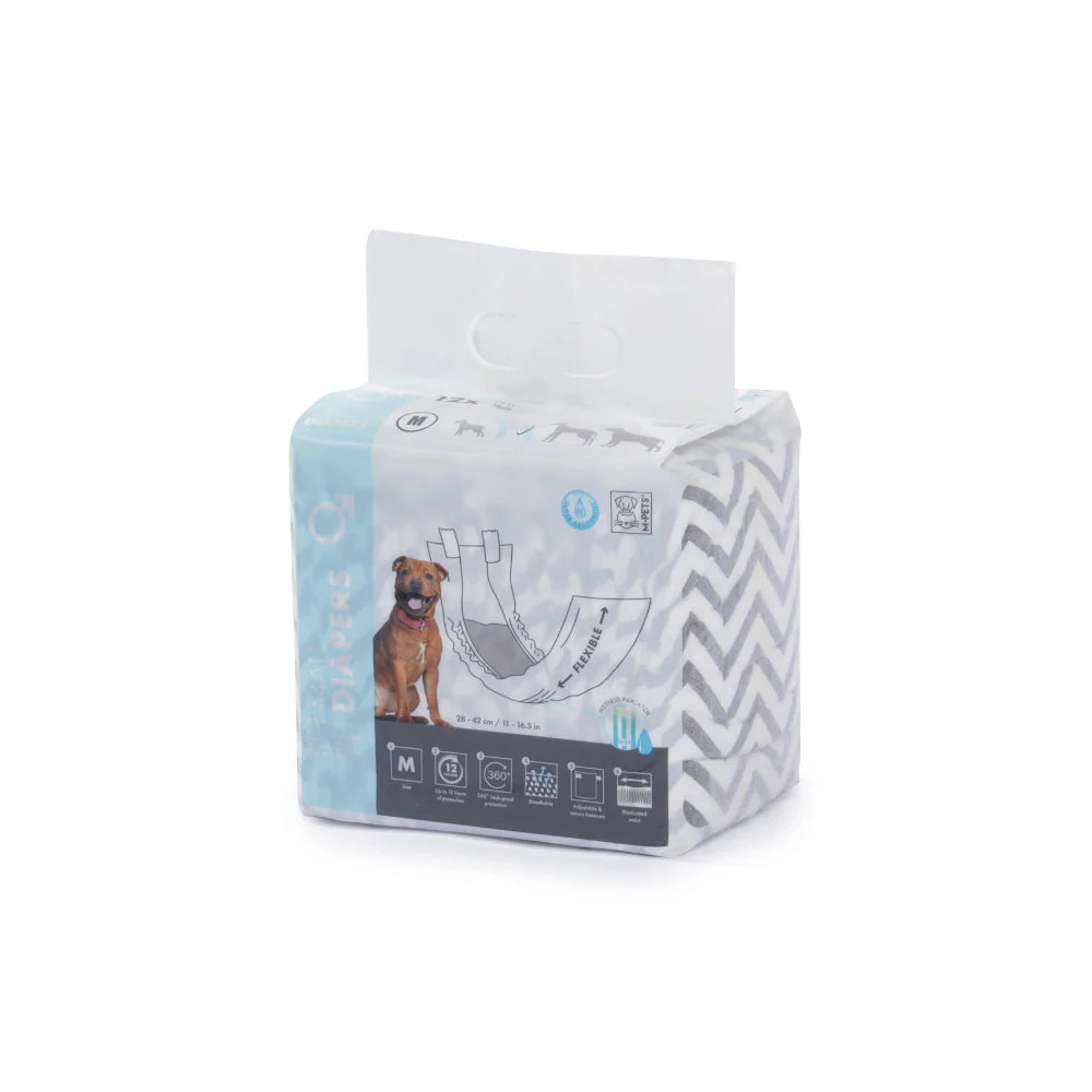 M Pets Diapers for Male Dogs