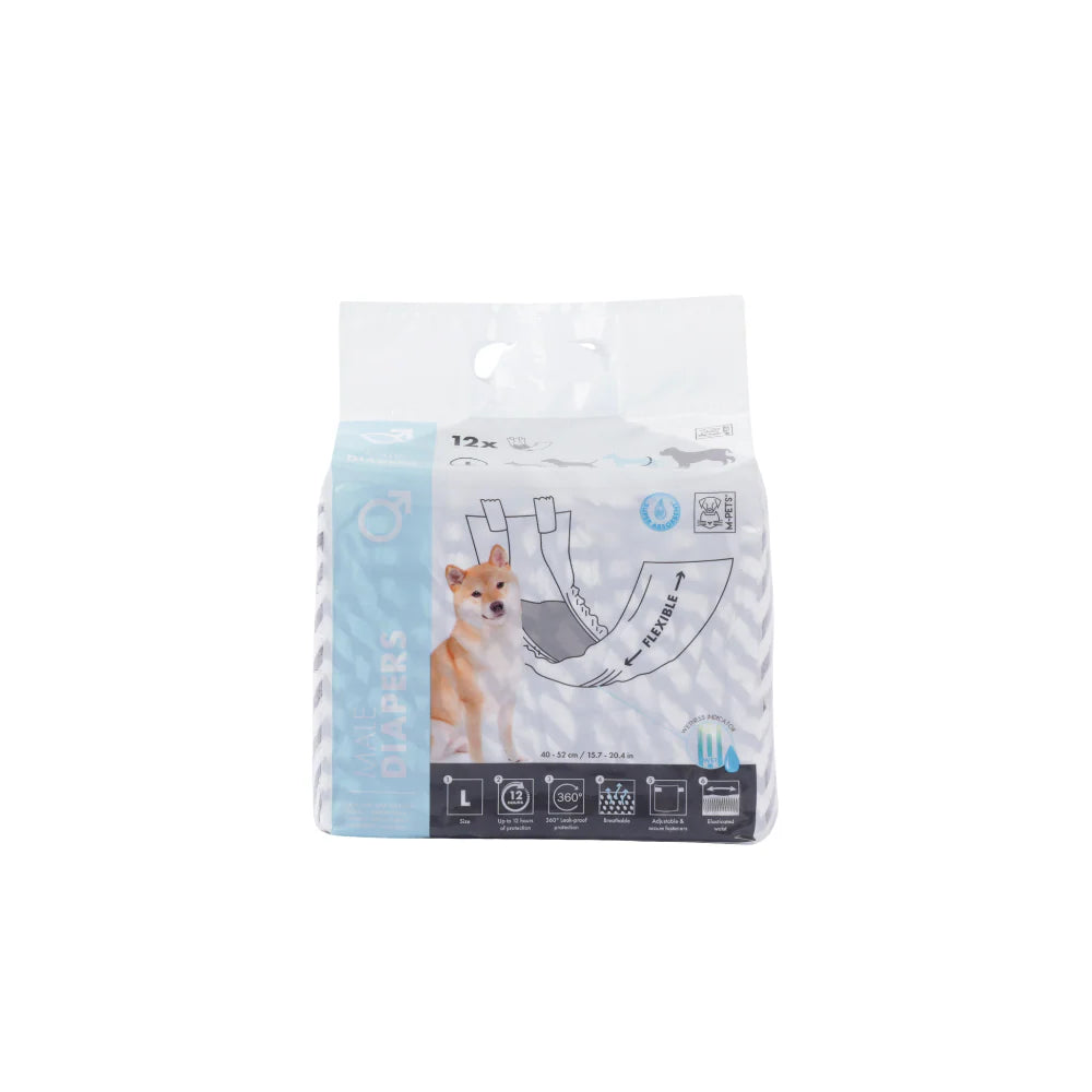M Pets Diapers for Male Dogs