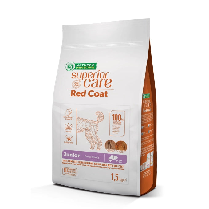 Nature’s Protection Superior Care Red Coat Grain Free Salmon Small Breed Junior Dog Dry Food