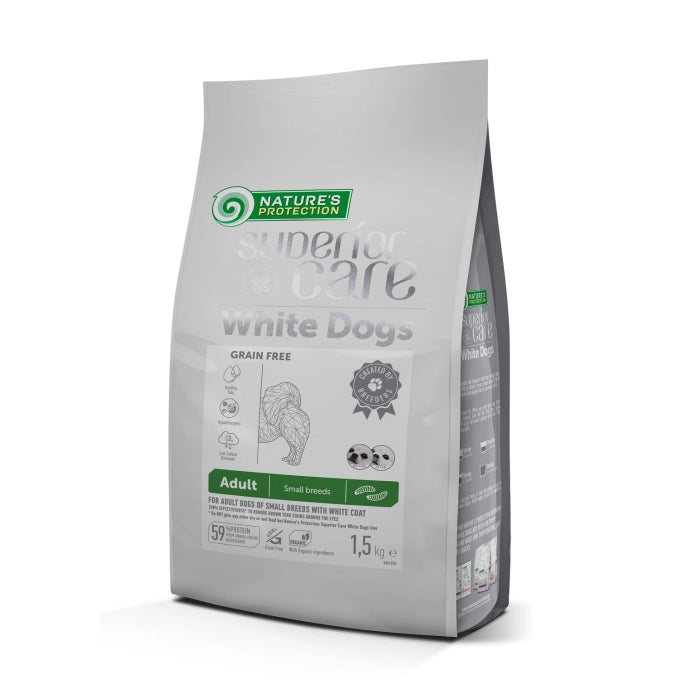 Nature’s Protection Superior Care White Dogs Grain Free with Insect Adult Small Breed Dog Dry Food