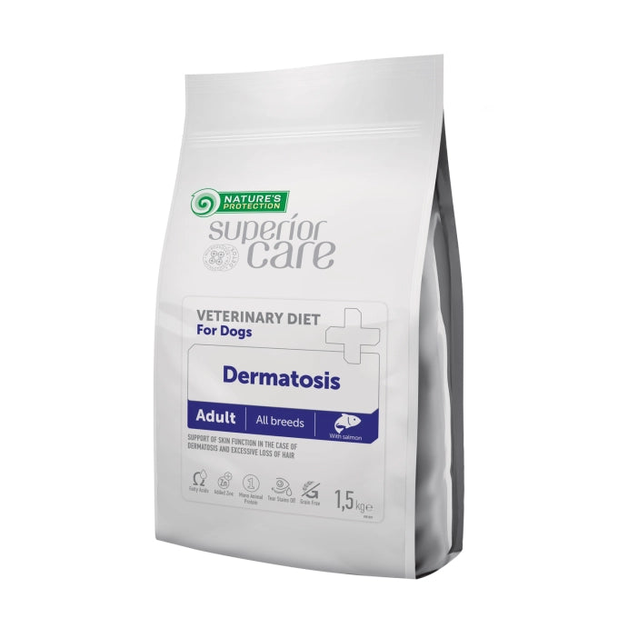 Nature’s Protection Superior Care Veterinary Diet Dermatosis Salmon Adult All Breed Dog Dry Food