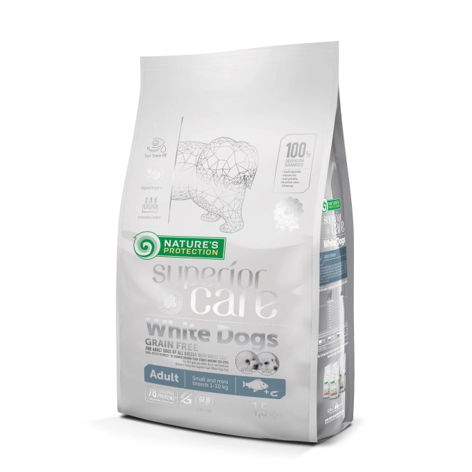 Nature's Protection Superior Care White Dogs Grain Free White Fish Adult Small and Mini Breeds Dog Dry Food