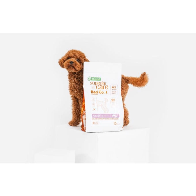 Nature’s Protection Superior Care Red Coat Grain Free Salmon Small Breed Junior Dog Dry Food