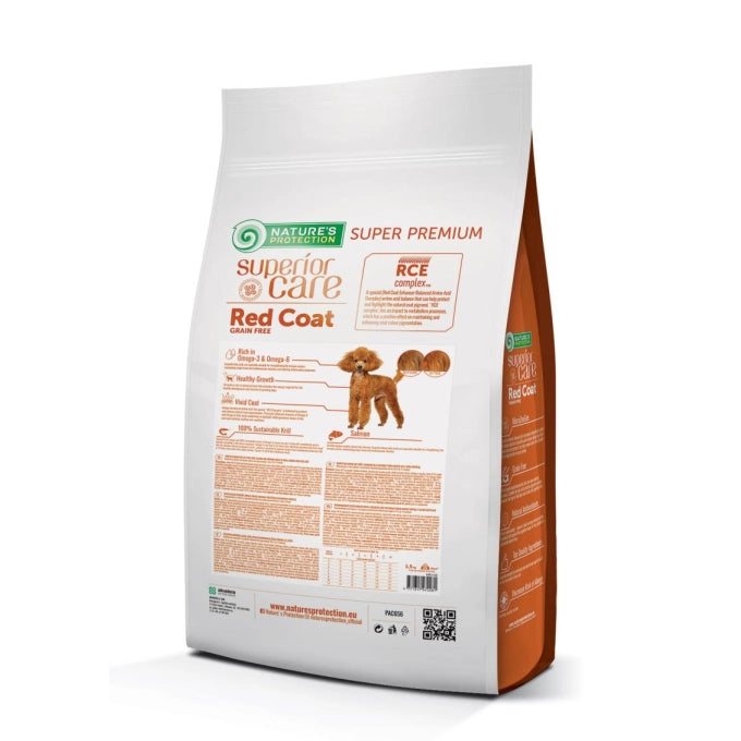 Nature’s Protection Superior Care Red Coat Grain Free Salmon Small Breed Junior Dog Dry Food
