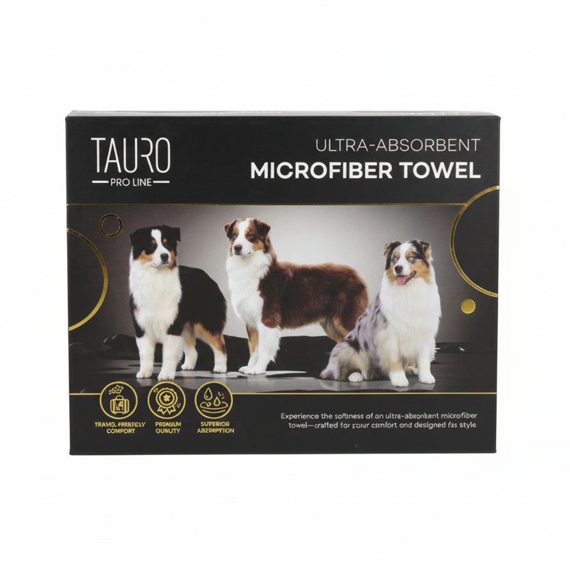 Tauro Pro Line Microfiber Towel Super Absorbent Unique Design