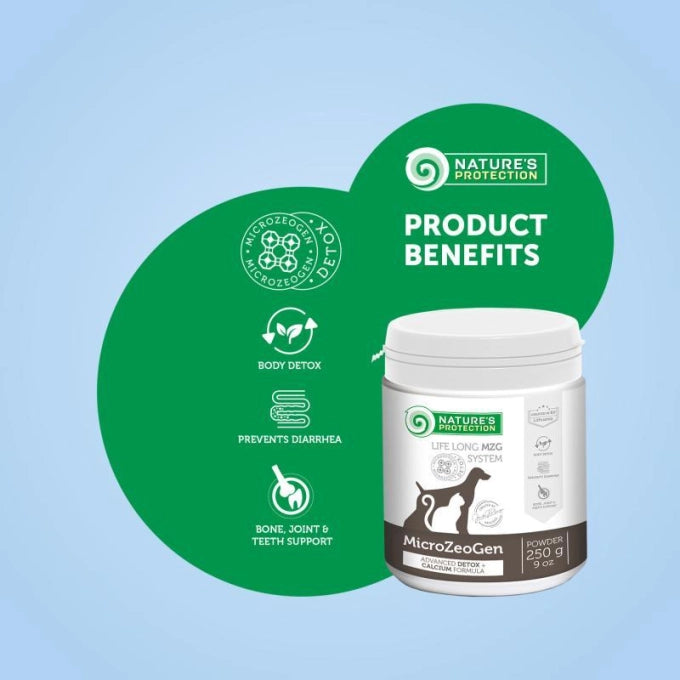 Nature's Protection MicroZeoGen Complementary Feed For Dogs And Cats With Calcium For All Size & Life Stages