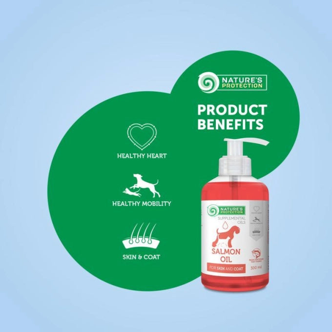 Nature's Protection Salmon Oil For Skin And Coat Of Adult Dogs And Cats