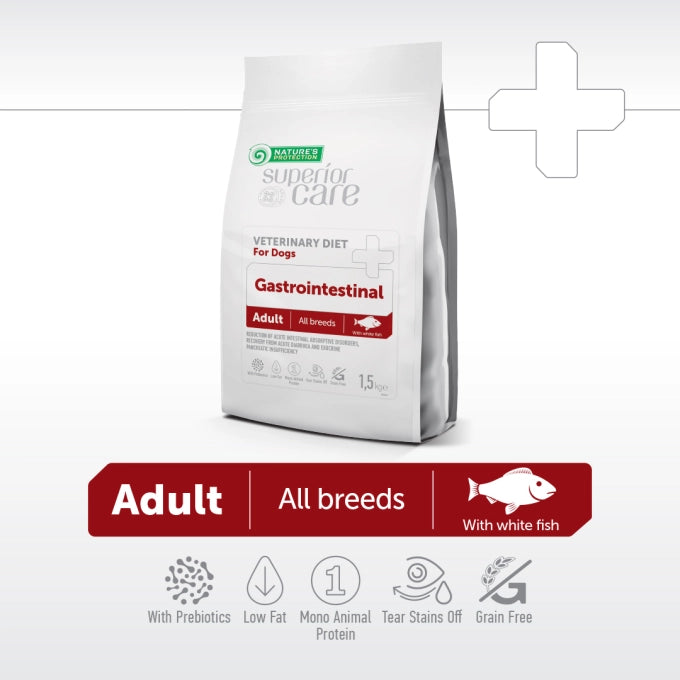 Nature’s Protection Superior Care Veterinary Diet Gastrointestinal White Fish Adult All Breed Dog Dry Food