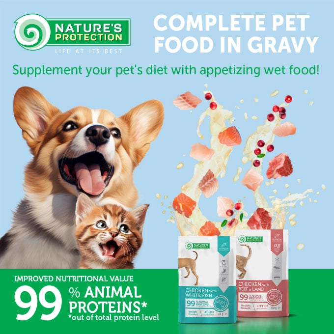 Nature's Protection Adult Chicken And Lamb Dog Wet Food