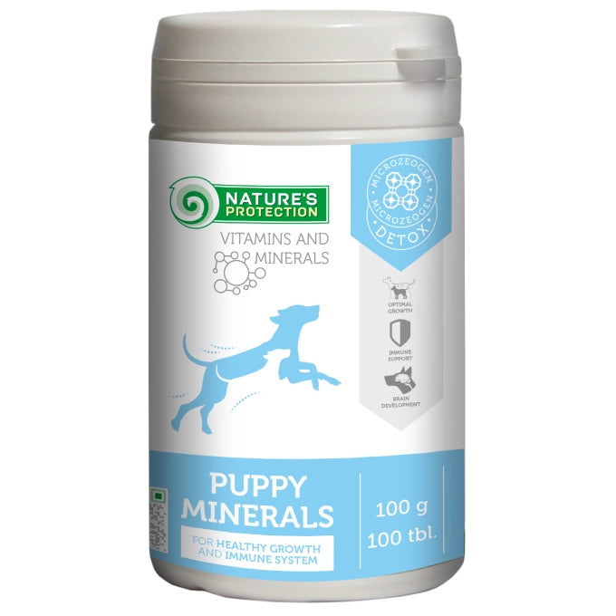 Nature's Protection Puppy Minerals Complementary Feed For Puppies For Bone Development & Healthy Growth