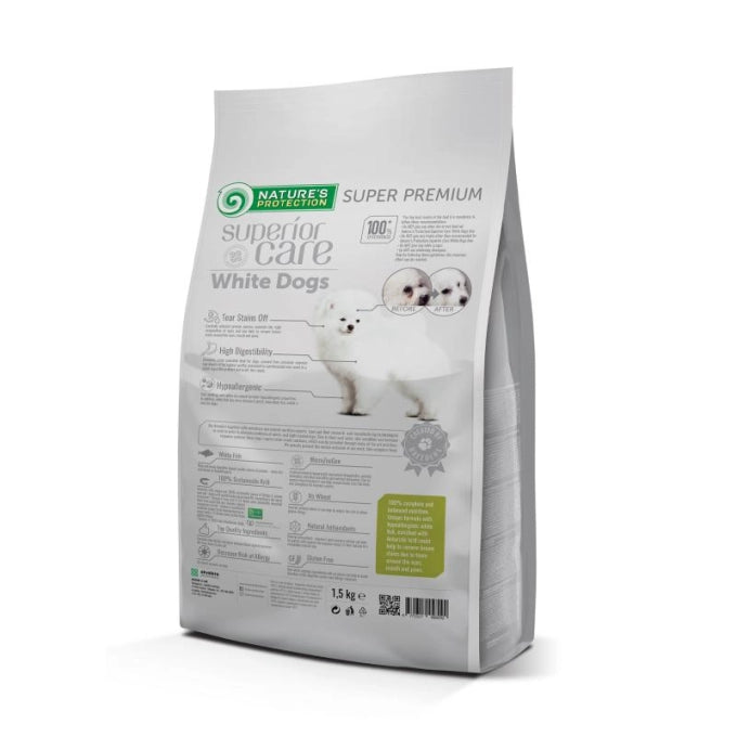 Nature's Protection Superior Care White Dogs Grain Free White Fish Junior Small and Mini Breeds Dog Dry Food