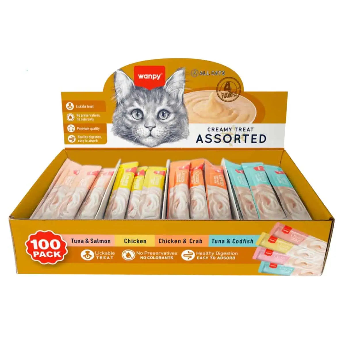 Wanpy Creamy Treat Assorted Mix Flavor