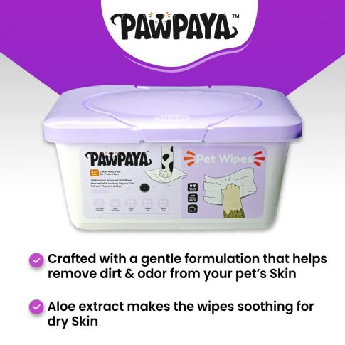 Pawpaya- Pet Wipes 100 Pack